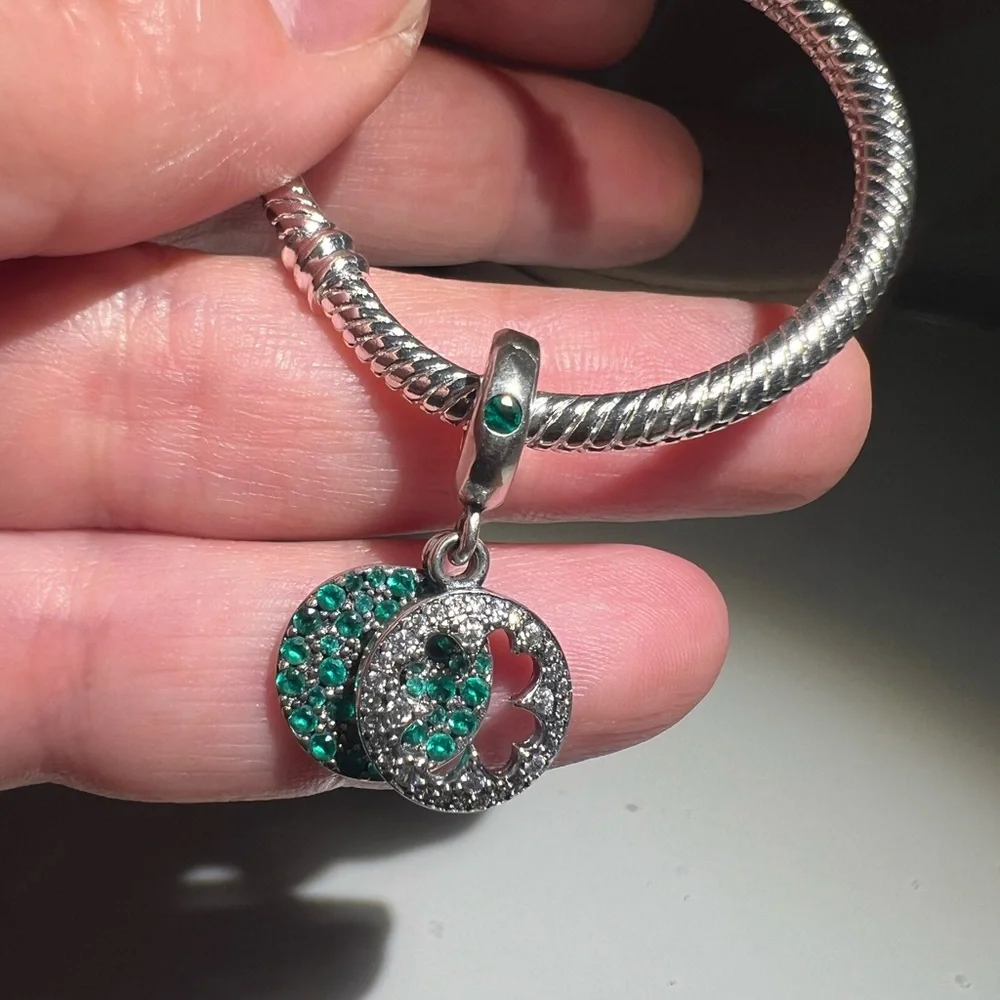 Dazzling Clover Dangle Charm